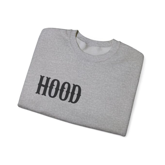 Hood Black, Crewneck Sweatshirt Athletic Grey - Image 5