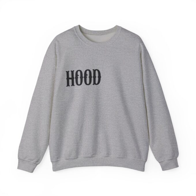 Hood Black, Crewneck Sweatshirt Athletic Grey