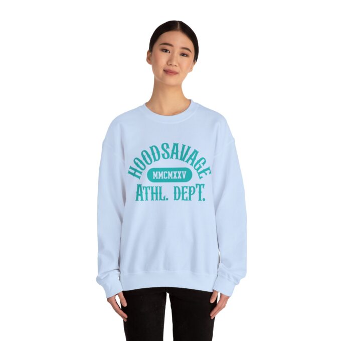 Collegiate Tiffany Blue, Crewneck Sweatshirt Light Blue - Image 3