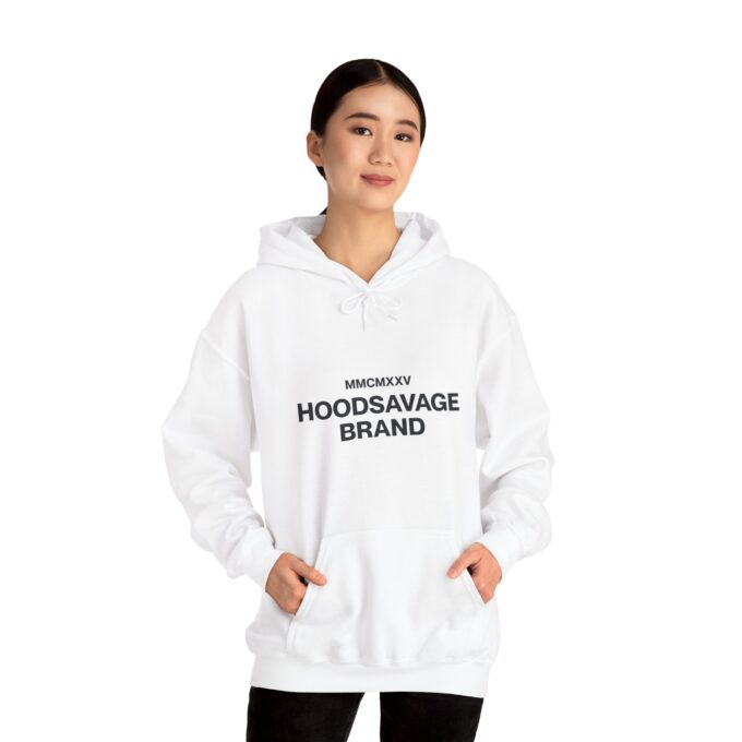 Simple, Pullover Hoodie White - Image 4