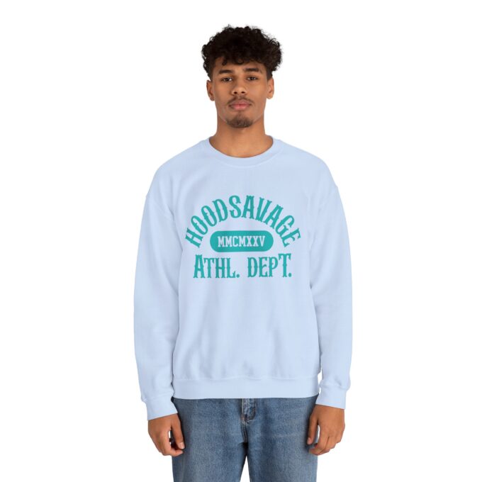 Collegiate Tiffany Blue, Crewneck Sweatshirt Light Blue - Image 2