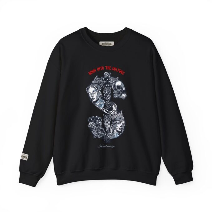 $, Crewneck Sweatshirt Black