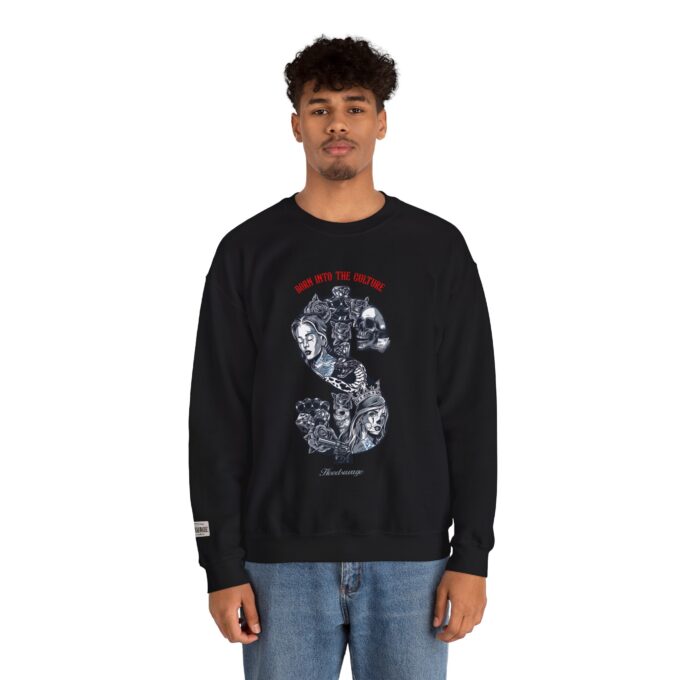 $, Crewneck Sweatshirt Black - Image 2