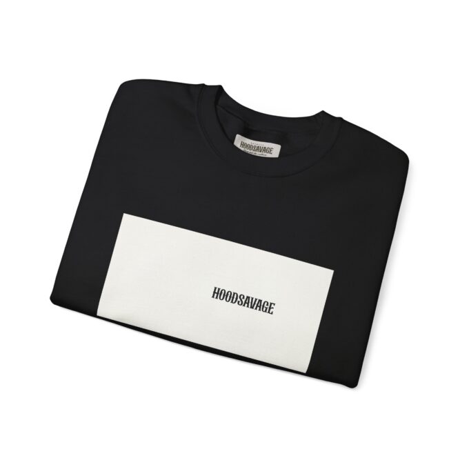 Box Black & White, Crewneck Sweatshirt Black - Image 6