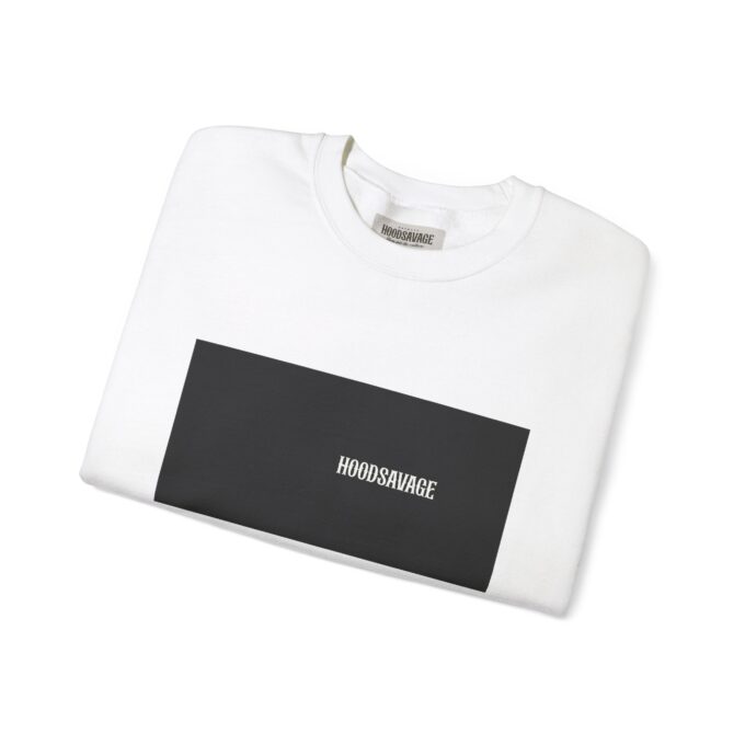 Box Black & White, Crewneck Sweatshirt White - Image 6