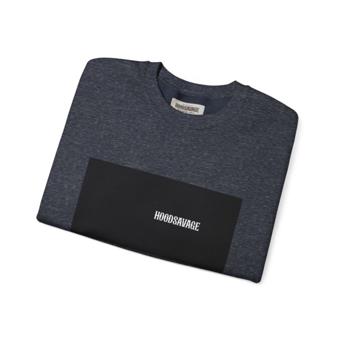 Box, Crewneck Sweatshirt Heather Navy - Image 6