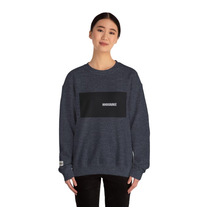 Box, Crewneck Sweatshirt Heather Navy - Image 5