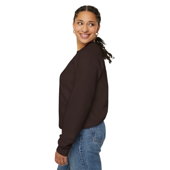 Cursive, Crewneck Sweatshirt Chocolate Brown - Image 4