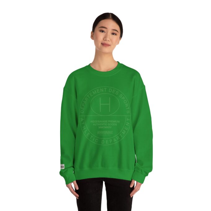 French Sport Patch, Crewneck Sweatshirt Green - Image 5