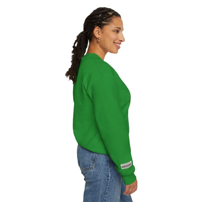 French Sport Patch, Crewneck Sweatshirt Green - Image 3