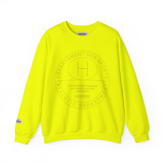 French Sport Patch, Crewneck Sweatshirt Neon