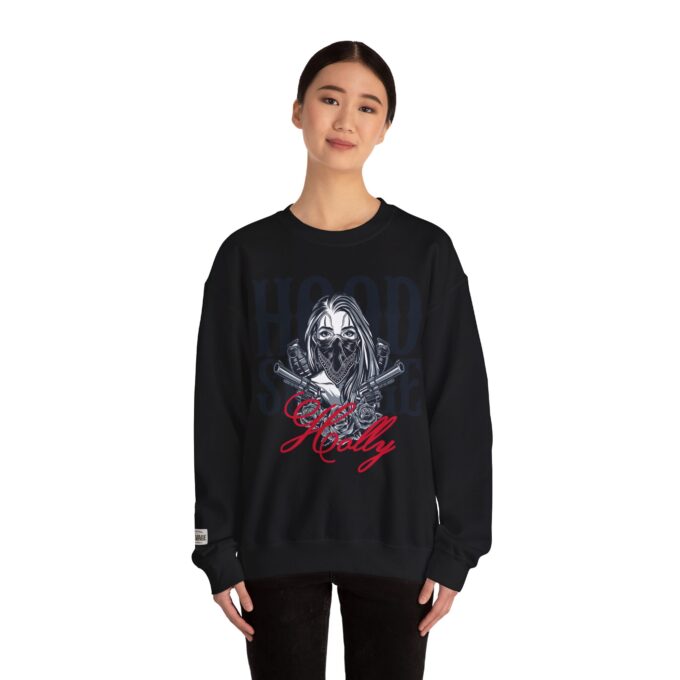 HOODSAVAGE Holly, Crewneck Sweatshirt Black - Image 3