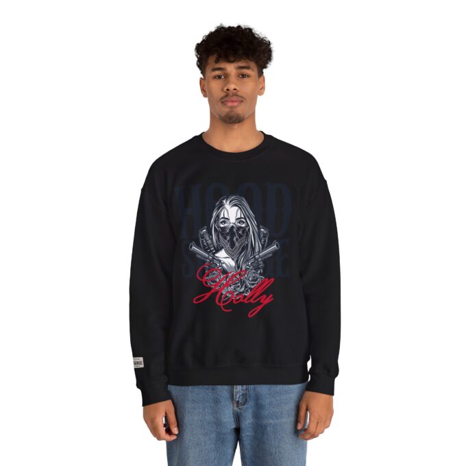 HOODSAVAGE Holly, Crewneck Sweatshirt Black - Image 2