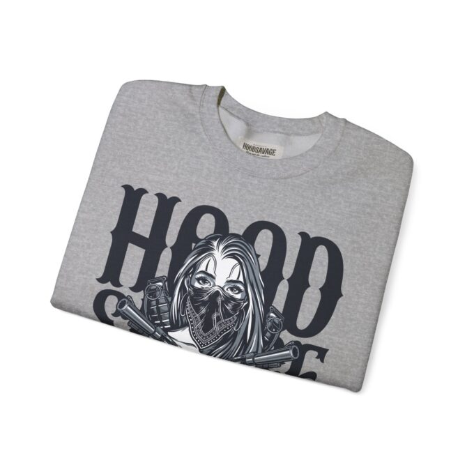 HOODSAVAGE Holly, Crewneck Sweatshirt Athletic Grey - Image 5