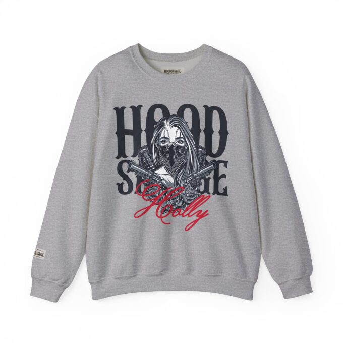 HOODSAVAGE Holly, Crewneck Sweatshirt Athletic Grey