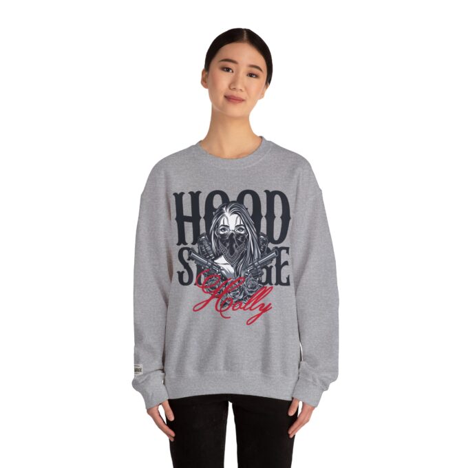 HOODSAVAGE Holly, Crewneck Sweatshirt Athletic Grey - Image 4