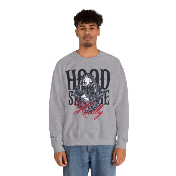 HOODSAVAGE Holly, Crewneck Sweatshirt Athletic Grey - Image 2