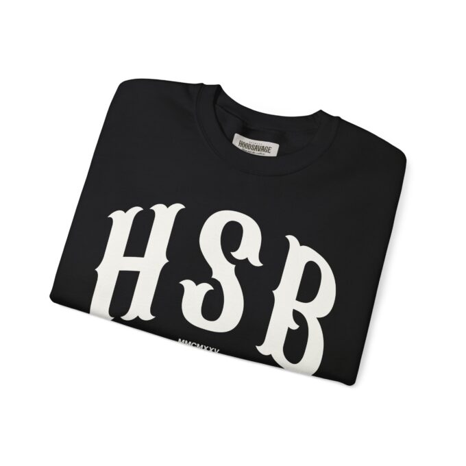 HSB, Crewneck Sweatshirt Black - Image 6