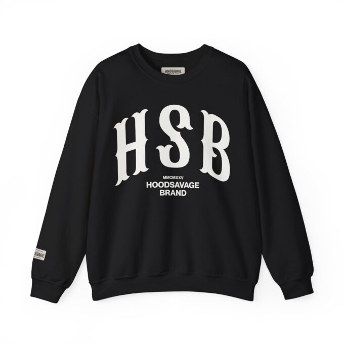 HSB, Crewneck Sweatshirt Black