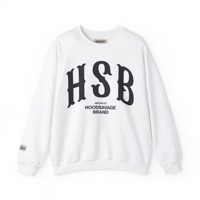 HSB, Crewneck Sweatshirt White