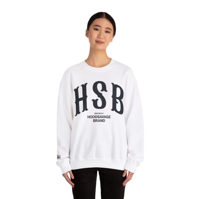 HSB, Crewneck Sweatshirt White - Image 5