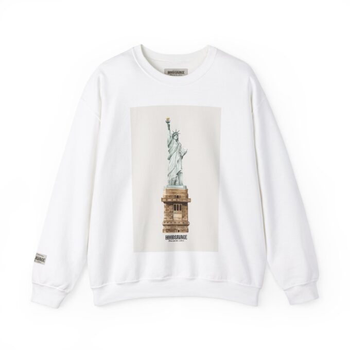 Liberty, Crewneck Sweatshirt Athletic White