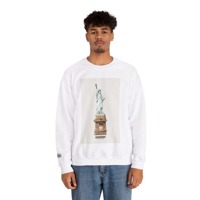 Liberty, Crewneck Sweatshirt Athletic White - Image 2