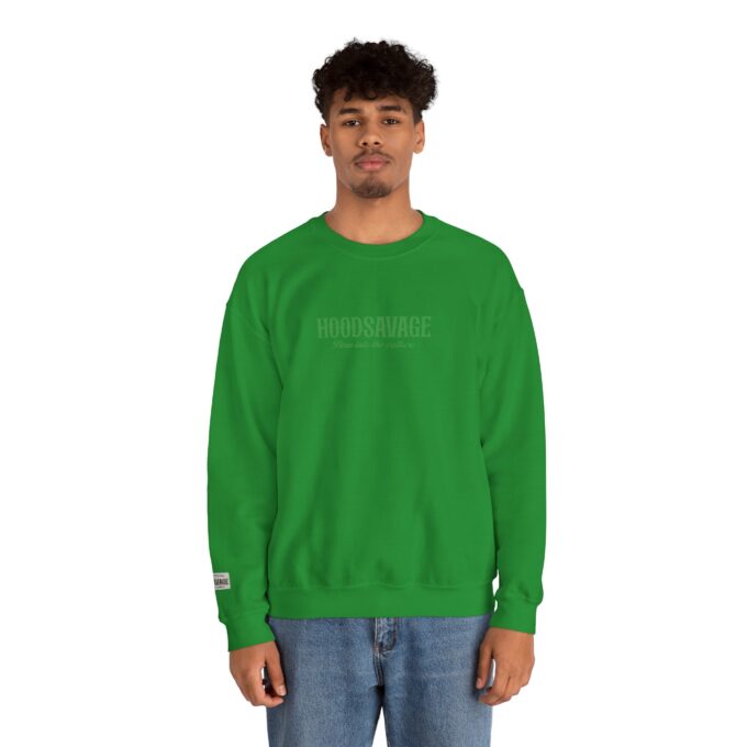 Logo, Crewneck Sweatshirt Green - Image 2