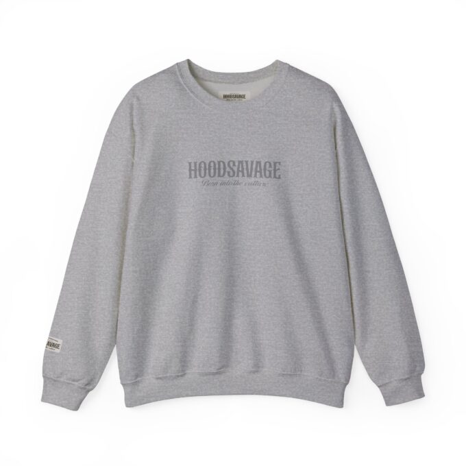 Logo, Crewneck Sweatshirt Athletic Grey