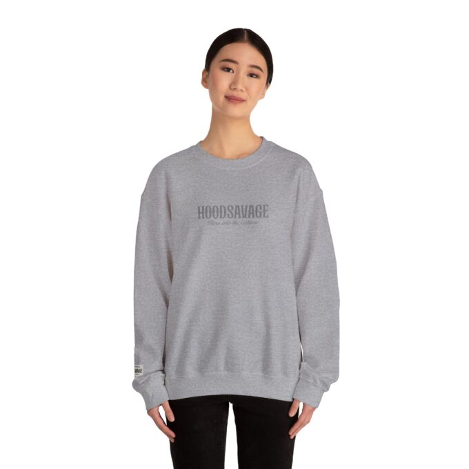 Logo, Crewneck Sweatshirt Athletic Grey - Image 5