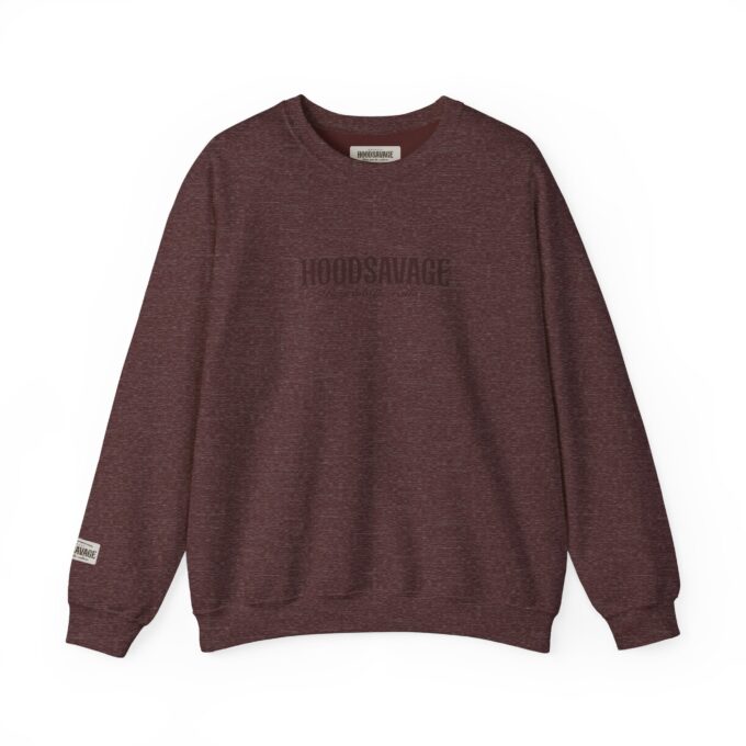 Logo, Crewneck Sweatshirt Heather Maroon