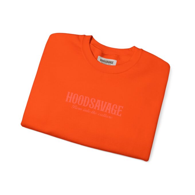 Logo, Crewneck Sweatshirt Orange - Image 6