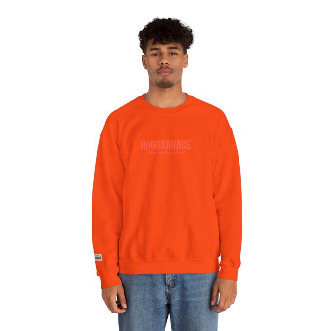 Logo, Crewneck Sweatshirt Orange - Image 2