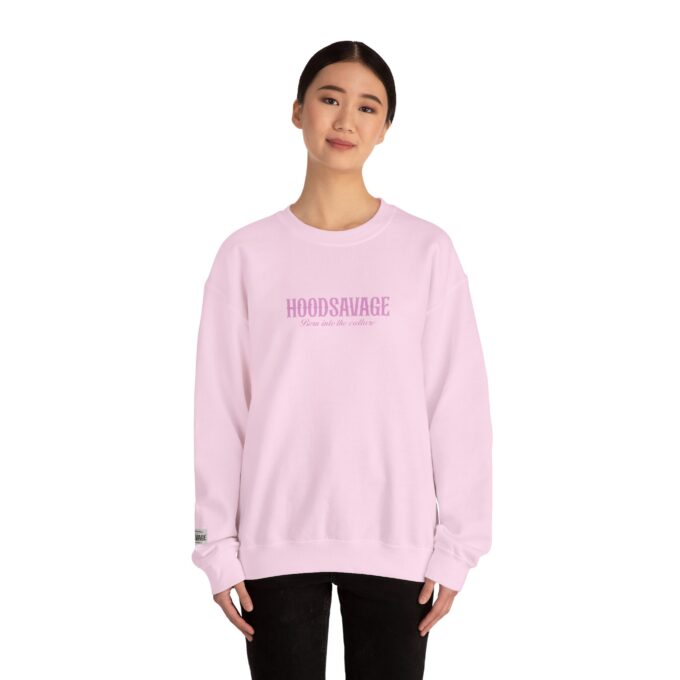 Logo, Crewneck Sweatshirt Pink - Image 5