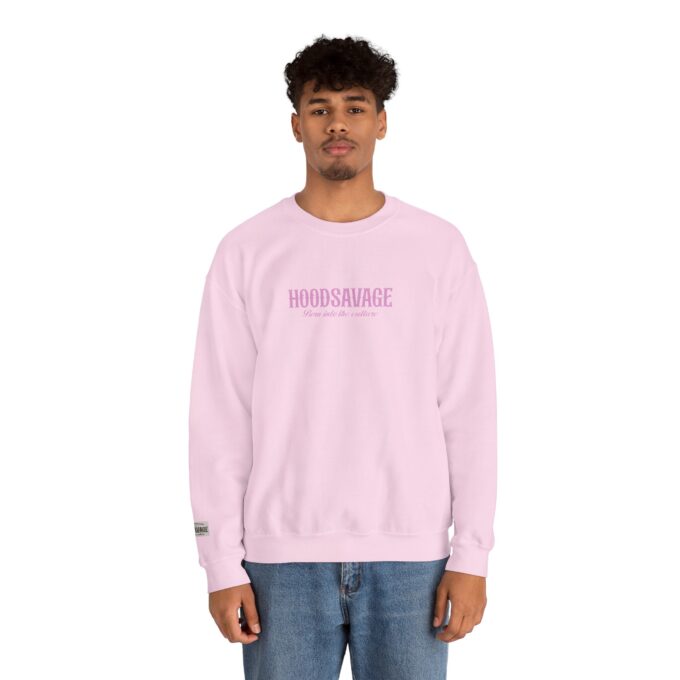 Logo, Crewneck Sweatshirt Pink - Image 2