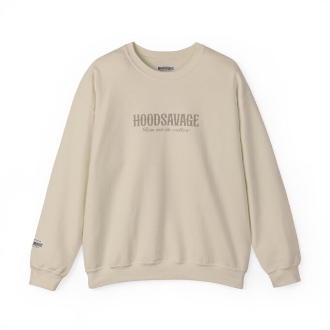 Logo, Crewneck Sweatshirt Sand