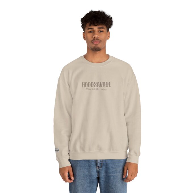 Logo, Crewneck Sweatshirt Sand - Image 2