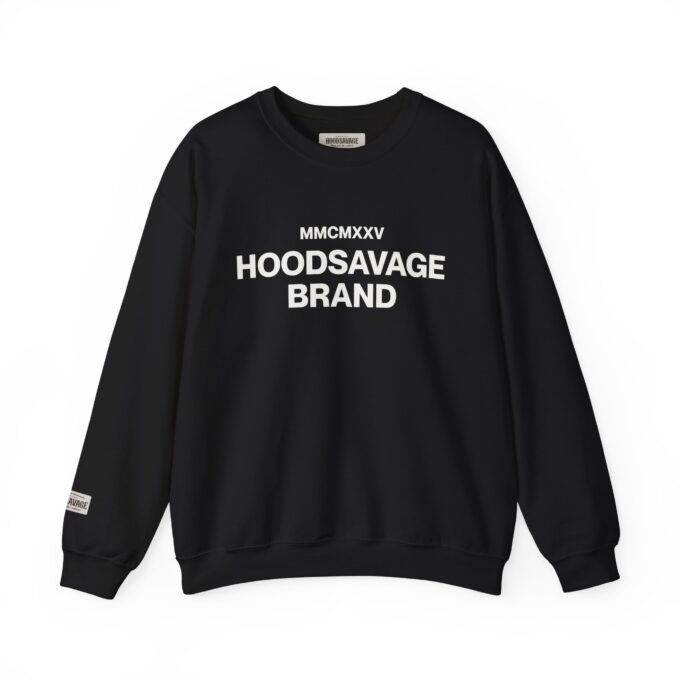 Simple, Crewneck Sweatshirt Black