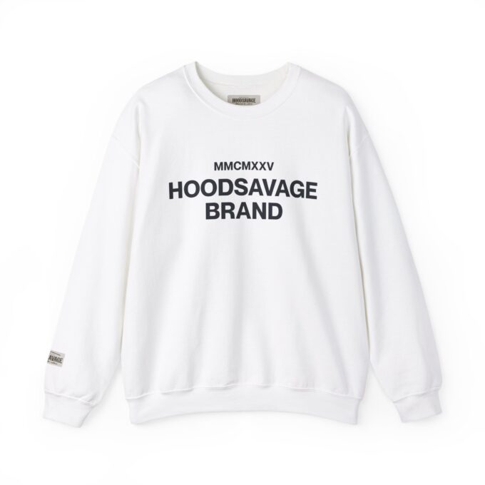 Simple, Crewneck Sweatshirt White