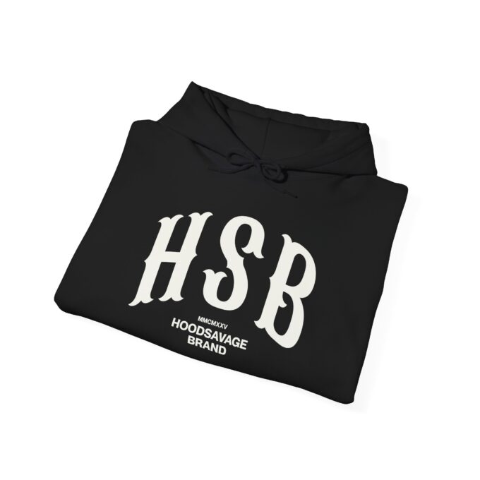 HSB, Pullover Hoodie Black - Image 5