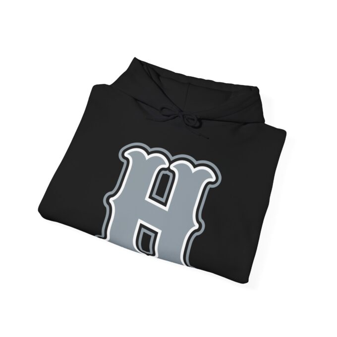 H Logo, Pullover Hoodie Black - Image 4