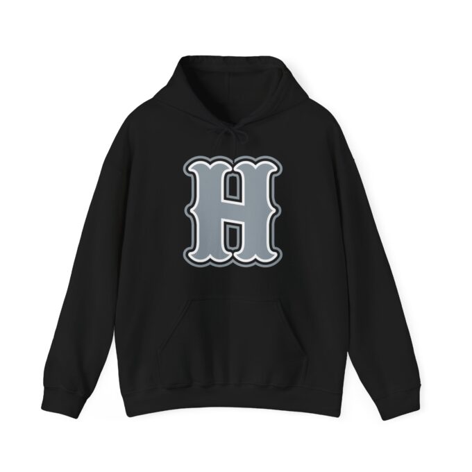 H Logo, Pullover Hoodie Black