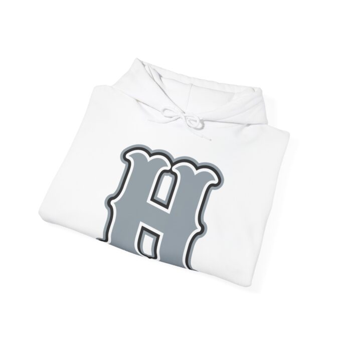 H Logo, Pullover Hoodie White - Image 3