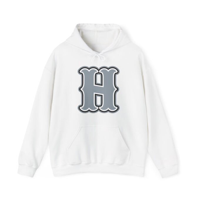 H Logo, Pullover Hoodie White