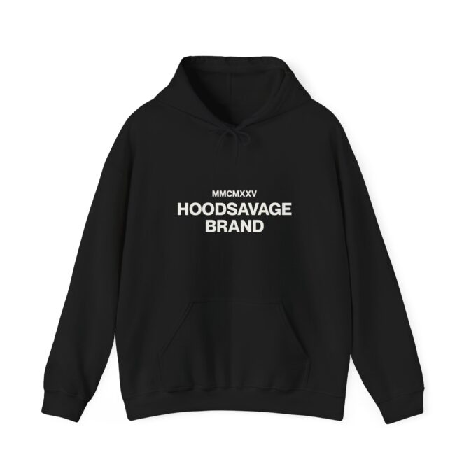 Simple, Pullover Hoodie Black