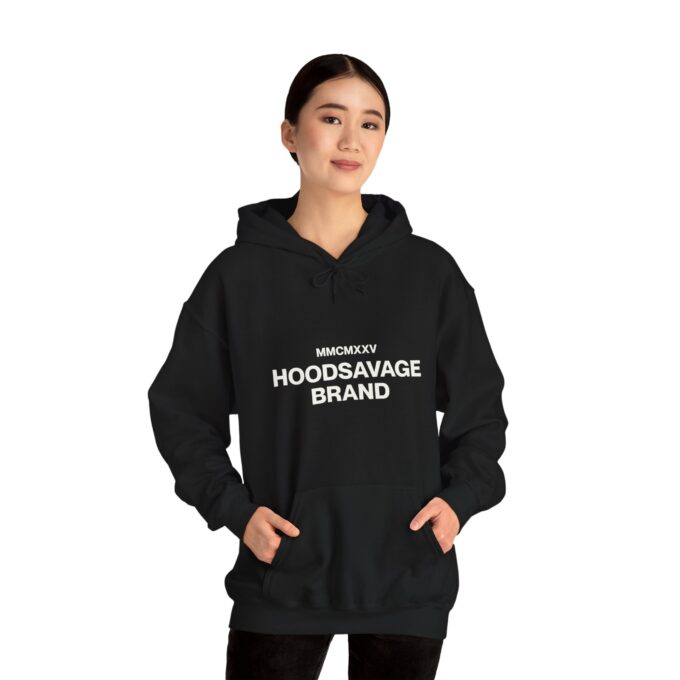 Simple, Pullover Hoodie Black - Image 4