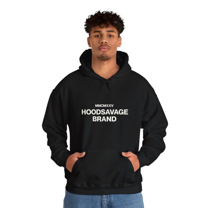 Simple, Pullover Hoodie Black - Image 2