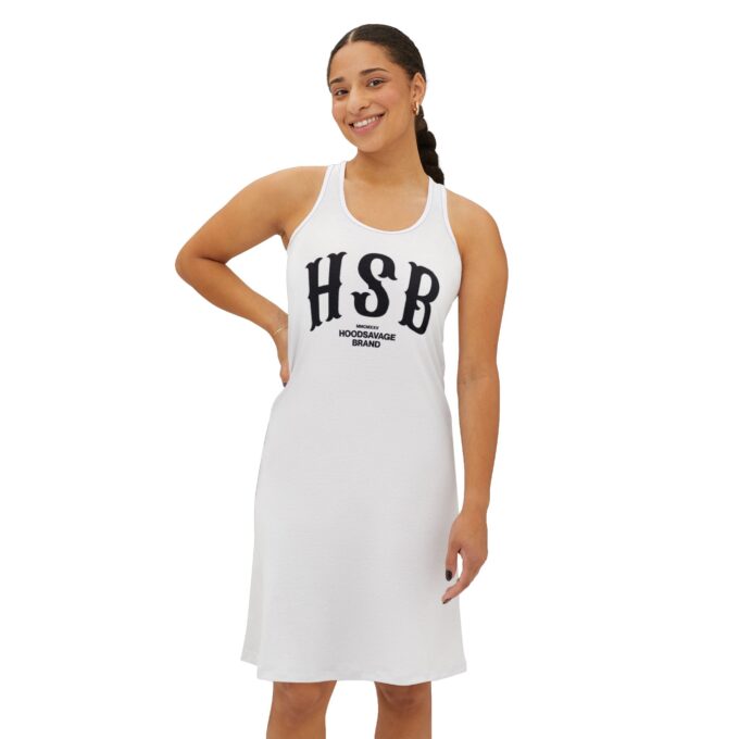 HSB, Racerback Dress White - Image 2