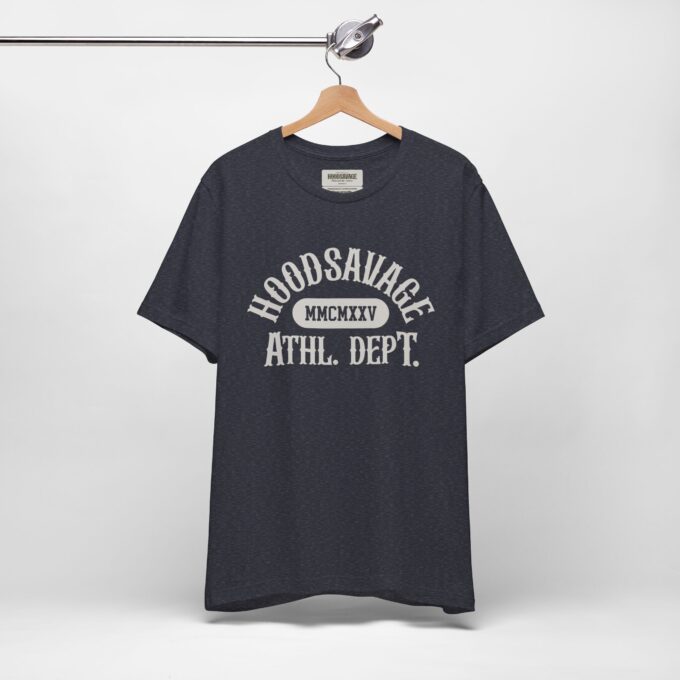 Collegiate Off-white, Crewneck T-Shirt Heather Navy - Image 5