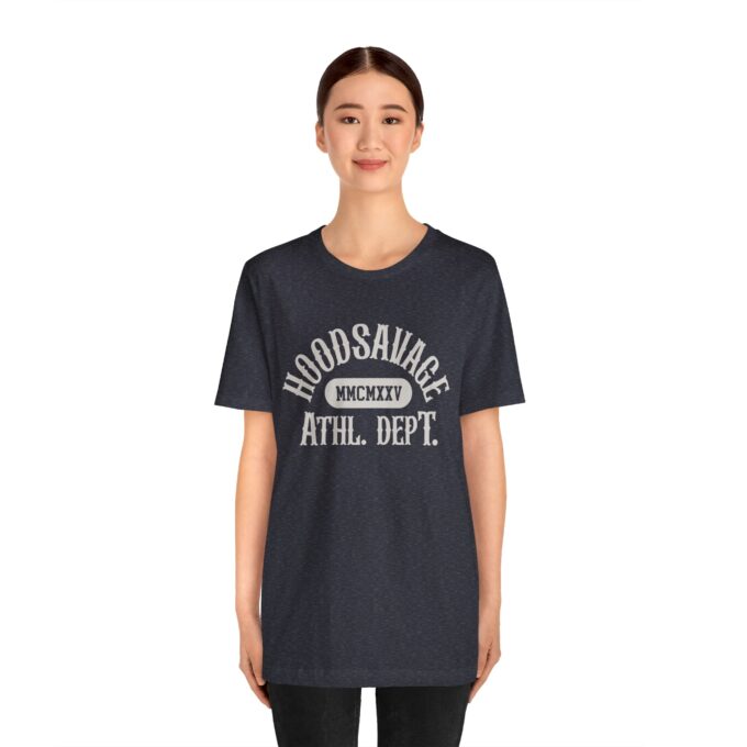 Collegiate Off-white, Crewneck T-Shirt Heather Navy - Image 3